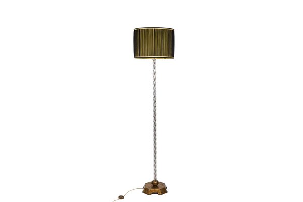 Floor Lamp in Glass and Gilded Metal from Maison Baguès, 1950s-CEJ-1305519