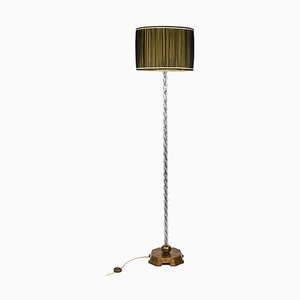 Floor Lamp in Glass and Gilded Metal from Maison Baguès, 1950s-CEJ-1305519