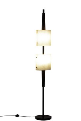 Floor Lamp in Granite Resin and Wood, 1950s-CEJ-703774