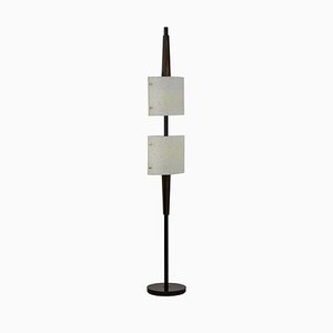 Floor Lamp in Granite Resin and Wood, 1950s-CEJ-703774