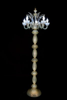 Floor Lamp in Precious Murano Glass-OVO-1235220