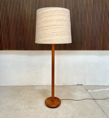 Floor Lamp in Solid Teak with integrated Uplight from Domus, 1960s-JP-1368497