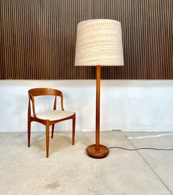 Floor Lamp in Solid Teak with integrated Uplight from Domus, 1960s-JP-1368497