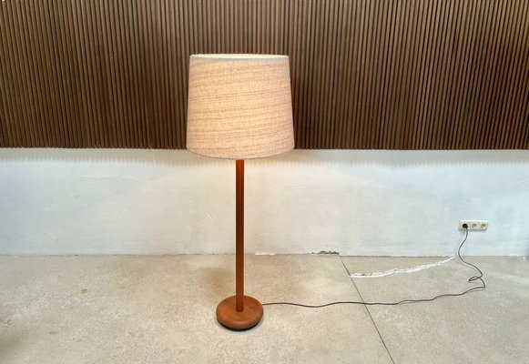 Floor Lamp in Solid Teak with integrated Uplight from Domus, 1960s-JP-1368497