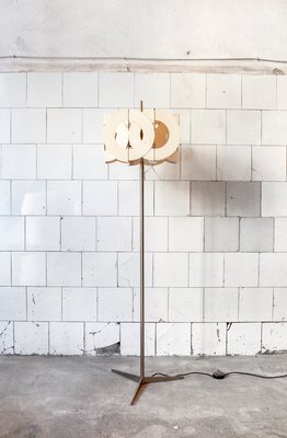 Floor Lamp in Steel and Lacquered Iron, Italy, 1970s-VCV-936310