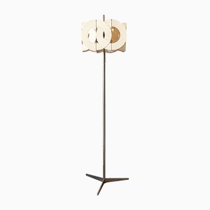 Floor Lamp in Steel and Lacquered Iron, Italy, 1970s-VCV-936310