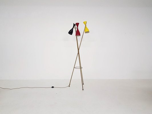 Floor Lamp in the Style of Arredoluce, Italy, 1960s-ZO-1425500