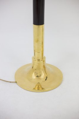 Floor Lamp in Wood and Gilt Brass, 1970s-CEJ-673408