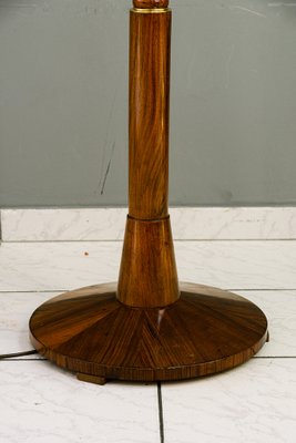 Floor Lamp in Wood with Fabric Shade, Vienna, 1950s-SPD-1723146