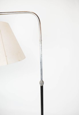 Floor Lamp of Chrome and Black Painted Metal, 1970s-UY-1005731