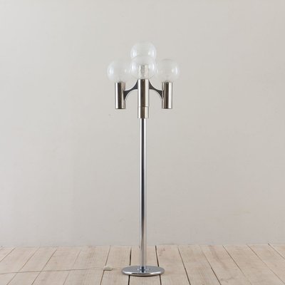 Floor Lamp with 4 Murano Glass Shades by Gaetano Sciolari for Sciolari, 1970s-UE-890380