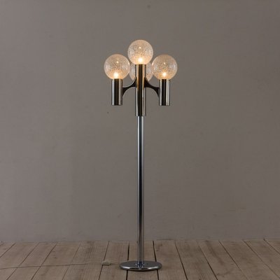 Floor Lamp with 4 Murano Glass Shades by Gaetano Sciolari for Sciolari, 1970s-UE-890380