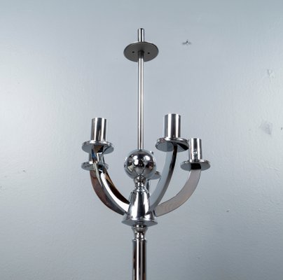 Floor Lamp With 5 Flame Chrome Arms, Germany, 1970s-VLO-1225694