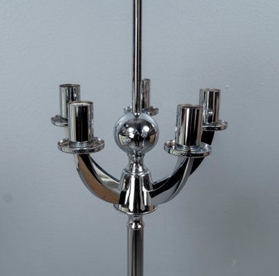 Floor Lamp With 5 Flame Chrome Arms, Germany, 1970s-VLO-1225694