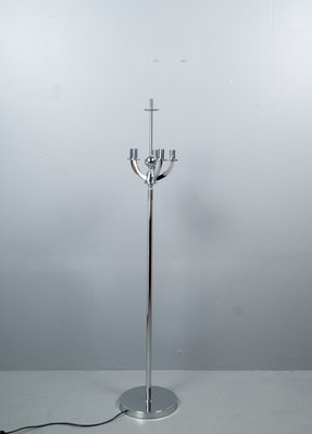 Floor Lamp With 5 Flame Chrome Arms, Germany, 1970s-VLO-1225694