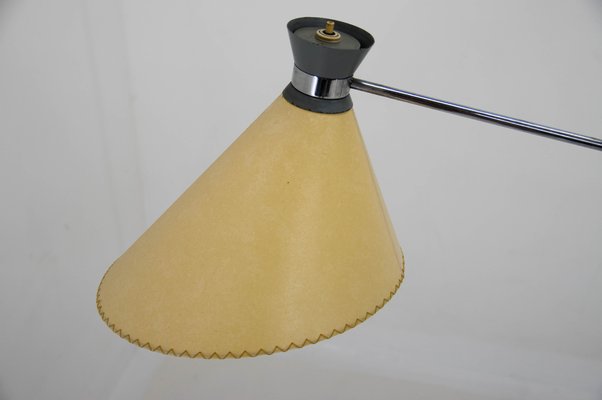 Floor Lamp with Adjustable Parchment Shade, 1960s-TZ-1364725