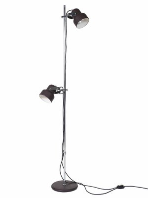 Floor Lamp With Brown Adjustable Shades, 1970s-PX-1249350