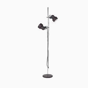 Floor Lamp With Brown Adjustable Shades, 1970s-PX-1249350