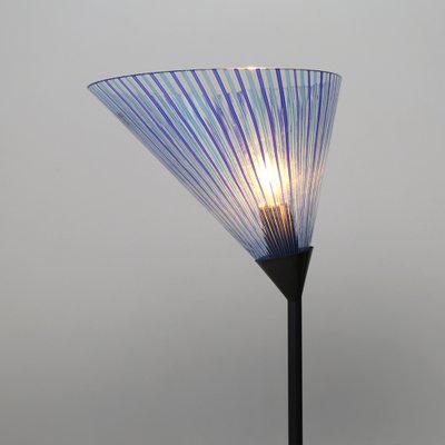 Floor Lamp with Glass Base and Diffuser by Carlo Bartoli for Antonangeli, 1980s-EZ-1334272