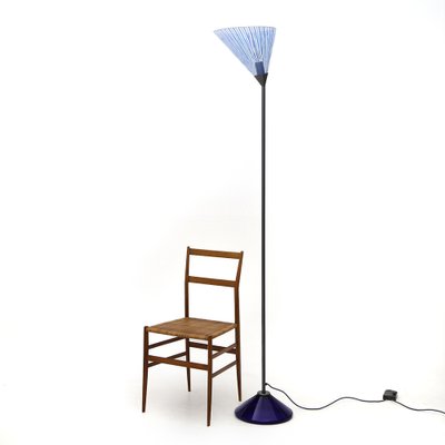 Floor Lamp with Glass Base and Diffuser by Carlo Bartoli for Antonangeli, 1980s-EZ-1334272