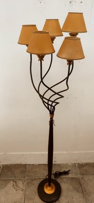 Floor Lamp with Parchment Lampshades-QLH-1315045