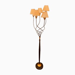 Floor Lamp with Parchment Lampshades-QLH-1315045