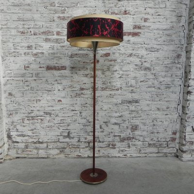 Floor Lamp with Round Shade, 1960s-TL-827422