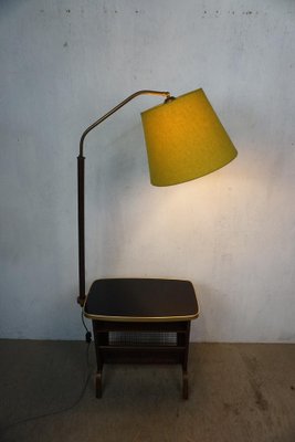 Floor Lamp with Table and Newspaper Holder, 1950s-GPQ-1160716