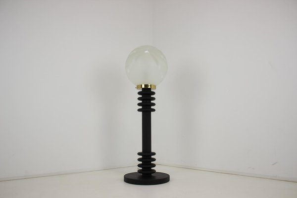 Floor Wood Lamp, Germany, 1970s-TZ-1185410