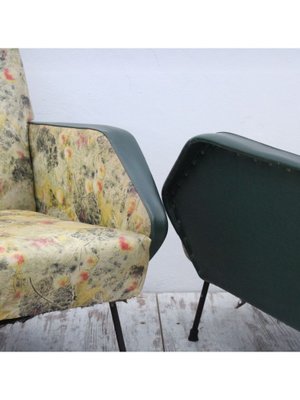 Floral Armchairs, 1950s, Set of 2-DDQ-1797168