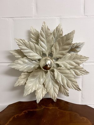 Floral Lamp in White with Gold Leaf-SZM-1770470