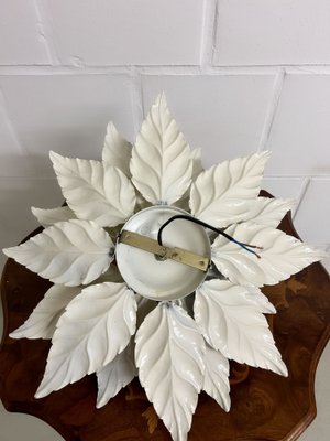 Floral Lamp in White with Gold Leaf-SZM-1770470