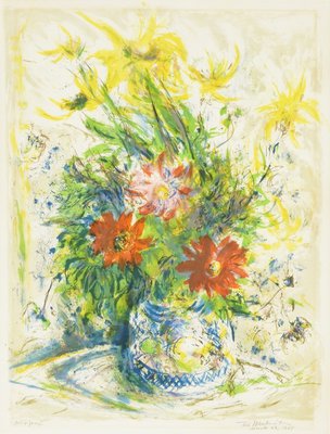 Floral Still Life by Ira Moskowitz, 1967-JUA-892584