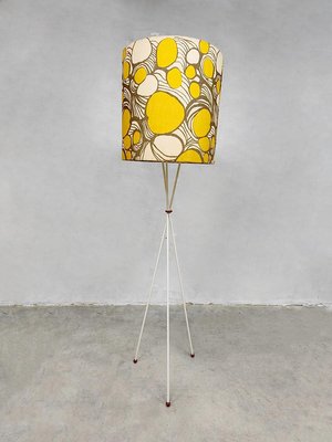 Floral Tripod Floor Lamp, 1960s-BW-1425482