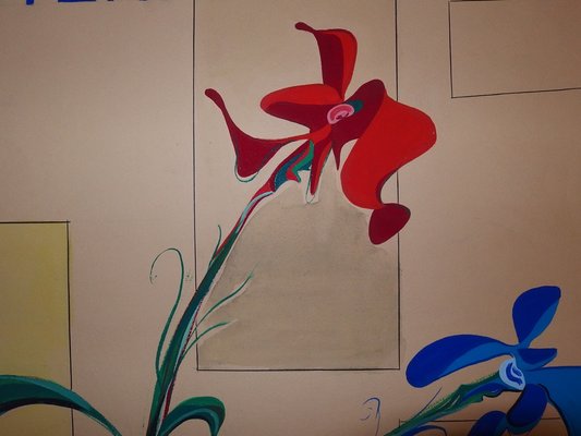 Floralies Internationales Gouache by Jean-Luc Gaillet, 1964-KHH-543892