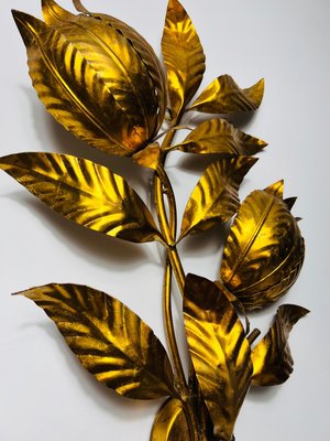 Florentine Flower Shape Wall Lamp attributed to Hans Kögl, Germany, 1950s-PUK-2024104