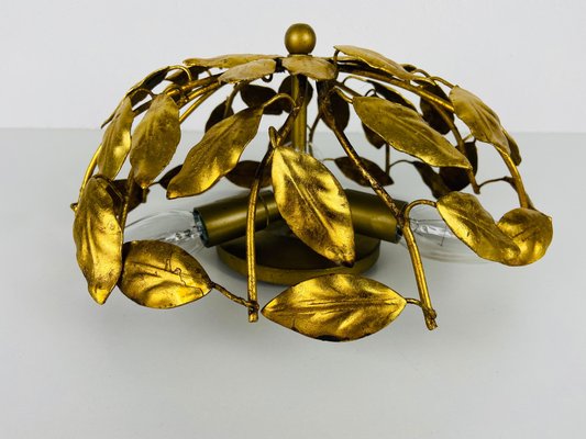 Florentine Flower Shaped Flush Mount in the Style of Banci Firenze, 1950s-PUK-973390