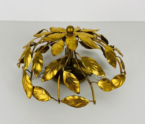 Florentine Flower Shaped Flush Mount in the Style of Banci Firenze, 1950s-PUK-973390