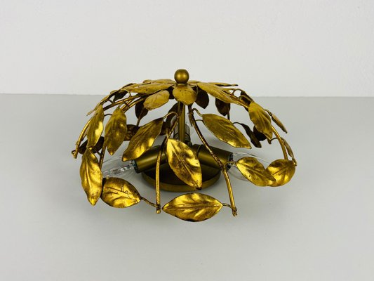 Florentine Flower Shaped Flush Mount in the Style of Banci Firenze, 1950s-PUK-973390