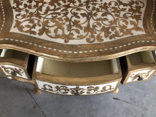 Florentine Golden Dressing Table, 1960s-QJM-845434