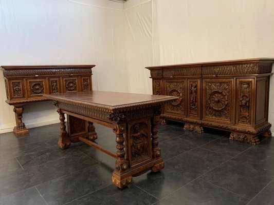 Florentine Renaissance Credenza, 1890s-IJR-1395969