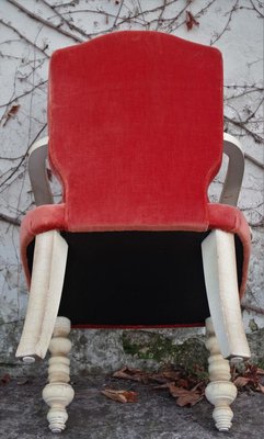 Florentine Style Wooden Lounge Chair, 1920s-KNM-840542