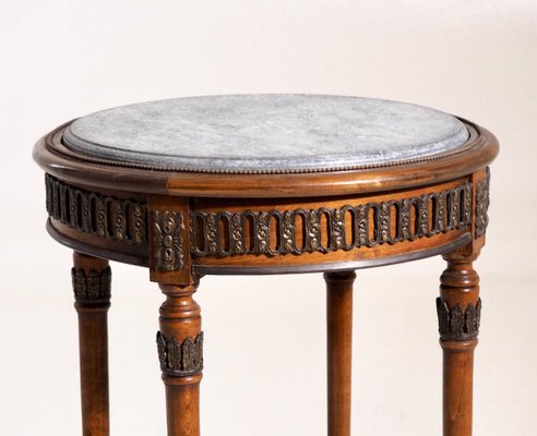 Flower Center Table with Faux Marble Painted Top-SA-1094050