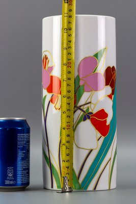 Flower Cylinder Vase in Porcelain by Wolf Bauer for Rosenthal, Germany-KEG-1086744