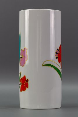 Flower Cylinder Vase in Porcelain by Wolf Bauer for Rosenthal, Germany-KEG-1086744