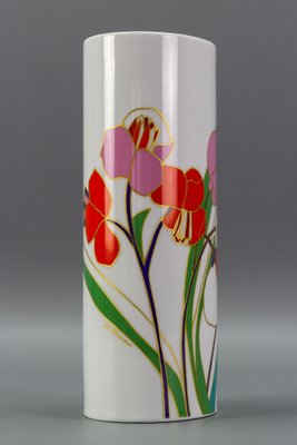 Flower Cylinder Vase in Porcelain by Wolf Bauer for Rosenthal, Germany-KEG-1086744