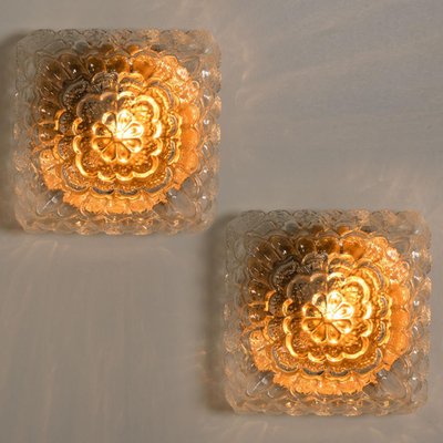 Flower Glass Flush Mount or Wall Sconce, 1960s-VDW-1300445