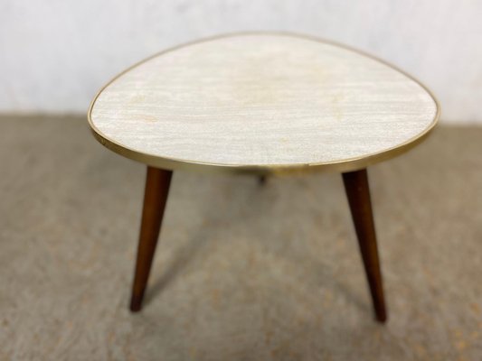 Flower Stool with Three Wooden Feet, 1950s-GPQ-1782301