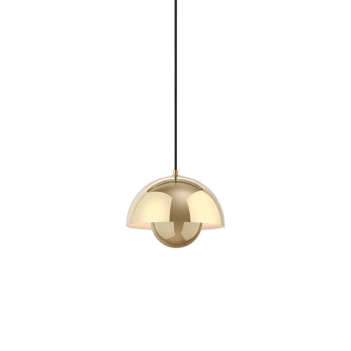 Flowerpot VP1 Pendant Lamp by &tradition #Polished Brass