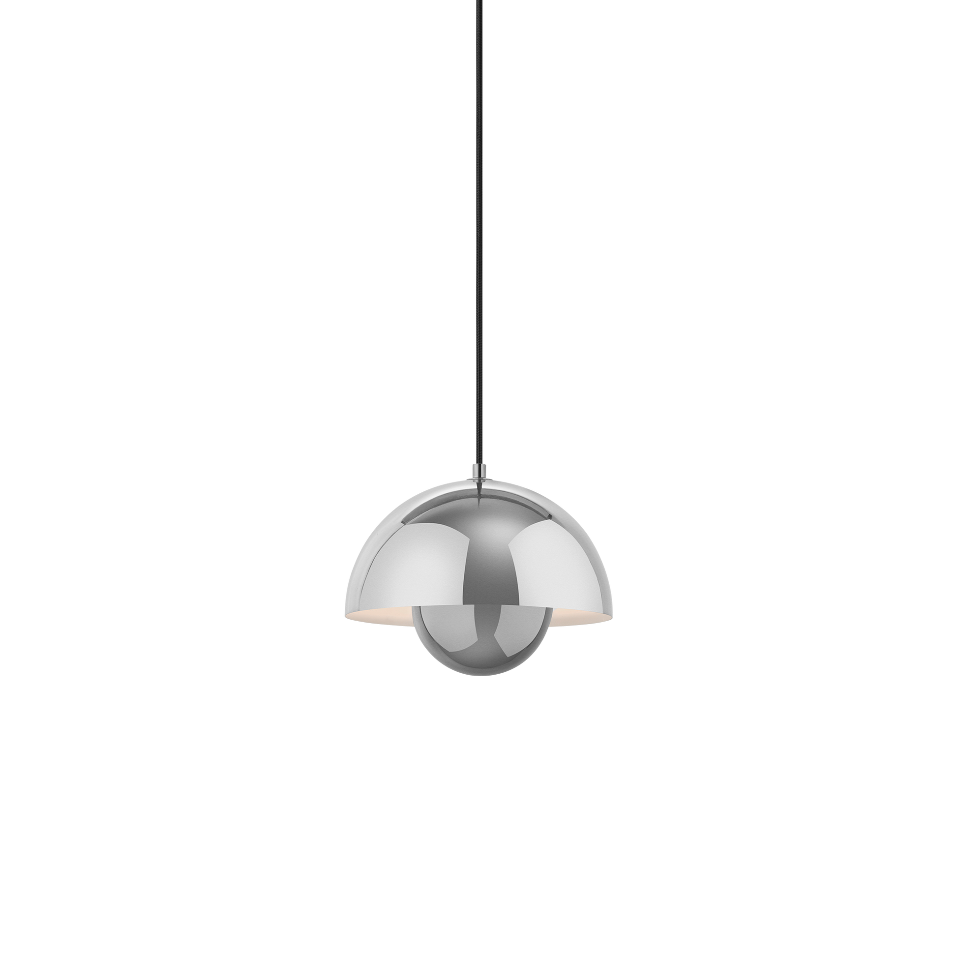 Flowerpot VP1 Pendant Lamp by &tradition #Polished Steel
